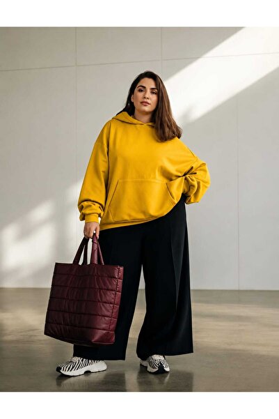 BENROMA 3 Yarn Combed Cotton Plus Size Unisex Sweatshirt Mq5