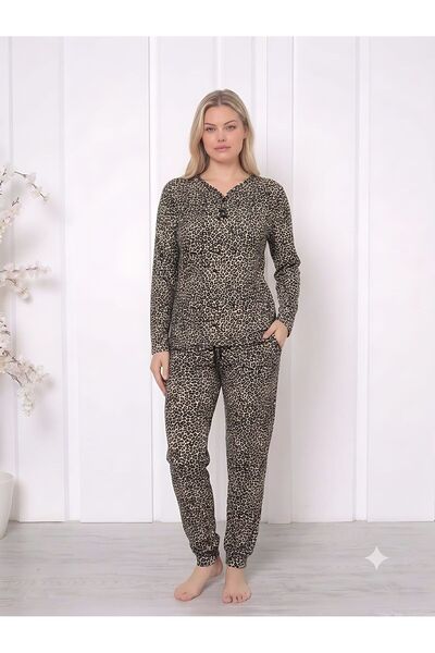 Ryam Mooda Buttoned V-Neck Cotton Lycra Combed Cotton 95% Cotton 5% Lycra Wom...