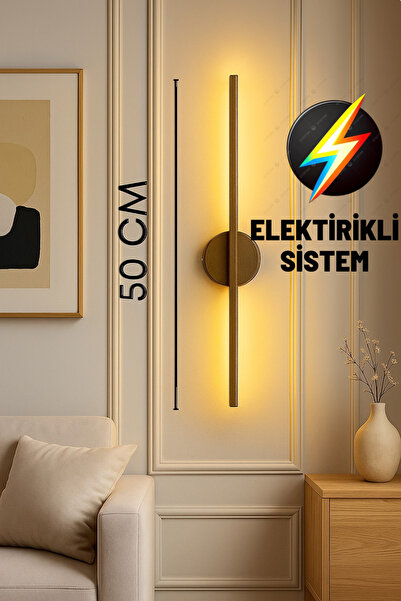 AVİZEM360 Modern Dekoratif Led Duvar Aplik 50 Cm Günışığı ESKİTME 1 Adet ( EL...