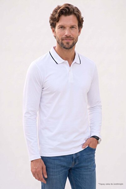 Tudors Men's regular fit comfortable cut 100% cotton long sleeve buttoned whi...
