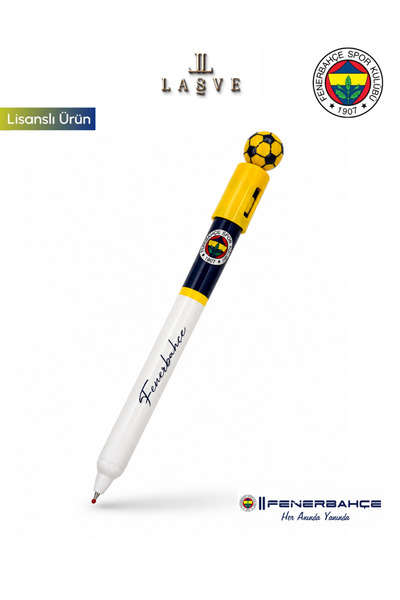 Fenerbahçe New Season Licensed Magnetic Rotating Head Ballpoint Pen with Ball...