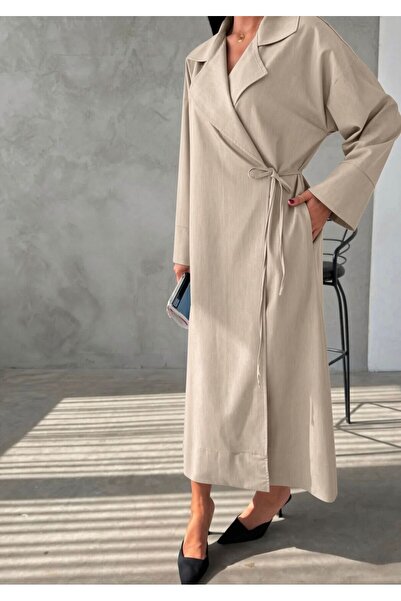 TANISA Siva Long Trench Coat Tns-4340