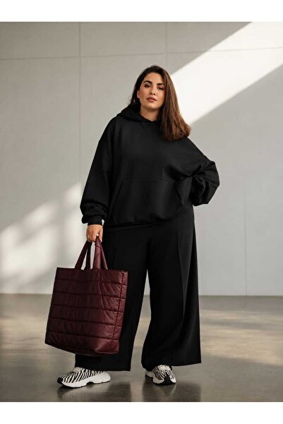 BENROMA 3 Yarn Combed Cotton Plus Size Unisex Sweatshirt Mq5