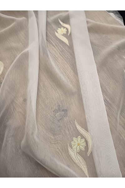 Düzgün desen Tulle Curtain Without Pleats Cornej Button Ready-Made Curtain That Can Be Sewn On, No Ironing Required Tulle