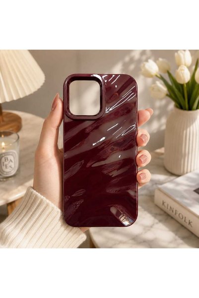 sanalikaksesuar Summer Breeze Shiny Silicone Phone Case Compatible with iPhon...