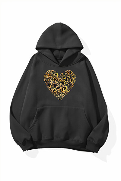 uyguntarz Unisex Soft Textured Leopard Kalop Printed Design Oversize 3 Thread...