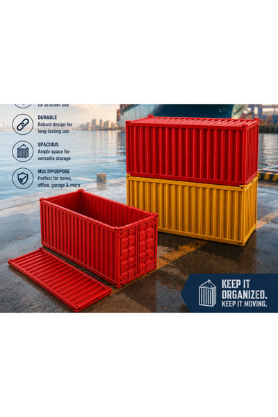 besa3d Storage Box with Container Design – Desktop Organizer Box