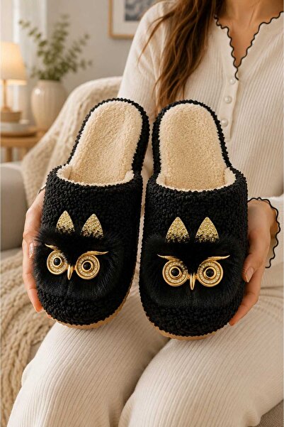 Slipcat Women'S, Owl Figured, Plush, Comfortable, Home Wear, Plush House Slip...