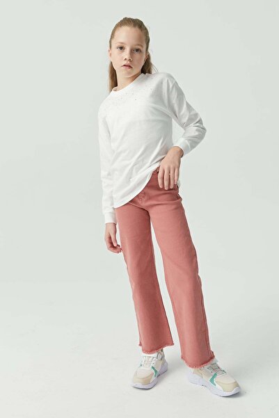 PAULMARK Girl's Leg Detailed Trousers