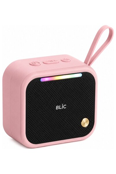 Blic BLS-87 Bluetooth 5.4 Taşınabilir Mini Hoparlör 6W Güçlü Ses LED Işıklı A...