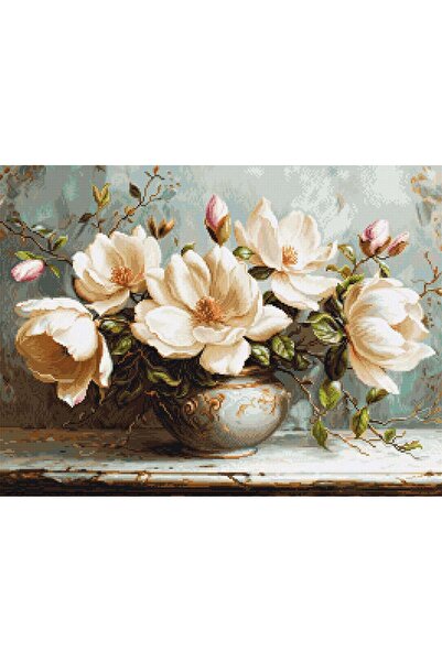 ILISART Luca-S GOLD Kit de broderie punct în cruce - G 707 Magnolii Misterioase
