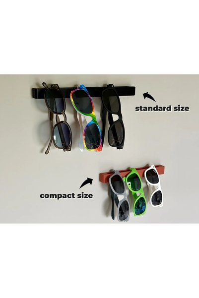 besa3d Wall Mounted Sunglasses Holder – Multiple Glasses Hanger and Organizer (18 cm)