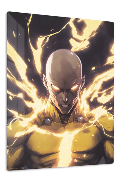 Emesa Art Saitama Anime Metal Wall Art