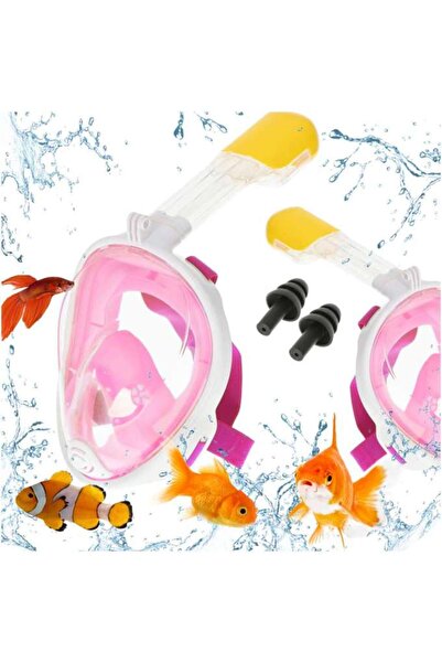 Three top online Mască de snorkeling pliabilă completă, roz, S/M