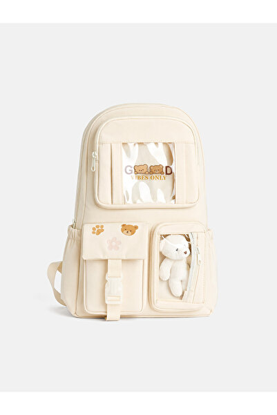 LC Waikiki Girls' School Bag with Toy Accessories