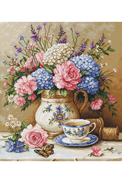 ILISART Luca-S GOLD Kit de broderie punct în cruce - G 725 Nostalgie Florală