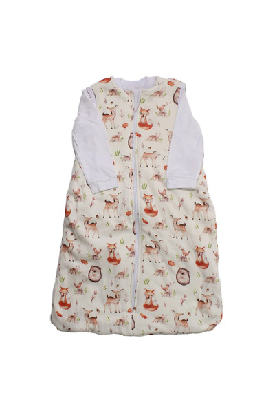bebegen Baby Boy Ceylan Fox Patterned Padded Inner and Outer Sleeping Bag 6-1...