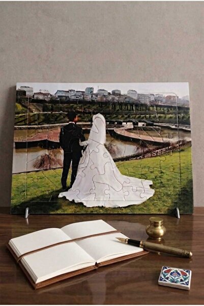 ök tasarım ve hediyelik Kişiye Özel Puzzle I Love You Parça Ayaklı Puzzle (20...