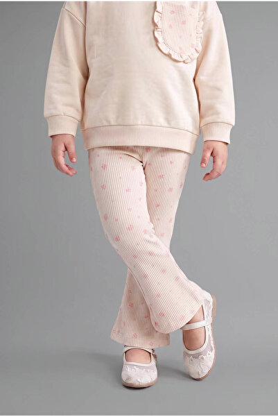 DeFacto Crew Neck Sweatshirt Top Spanish Leggings Bottom 2-Piece Set Baby Girl I3840A526Wn