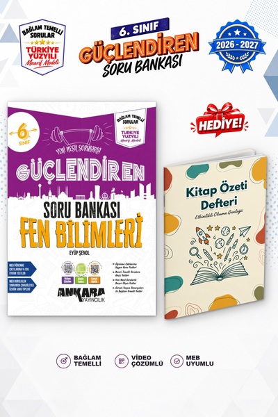 Ankara Yayıncılık 6.Sınıf Fen Bilimleri Bağlam Temelli Soru Bankası 2026-2027
