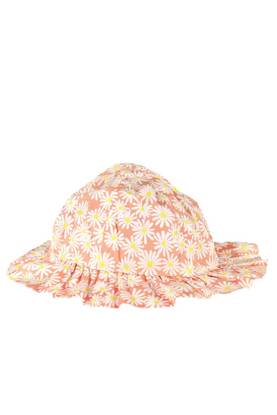 bebegen Orange patterned fedora hat 4-8 years old