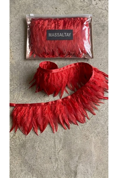 Massaltay Rooster Feather 1 Meter – Natural Decorative Feather, Hobby and Org...