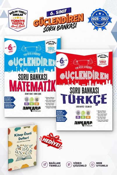 Ankara Yayıncılık 6.Sınıf Türkçe Matematik Bağlam Temelli Soru Bankası 2026-2027