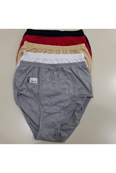 Zulu Ticaret Tutku-Women's Thick Waist Bato Panties 6 Pack Mixed
