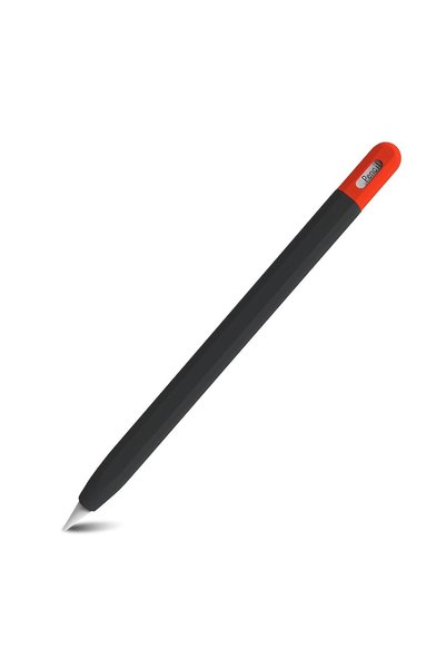 CaseOnn Apple Pencil Usb-C Case Dual Color Classic Flexible Silicone Black Re...