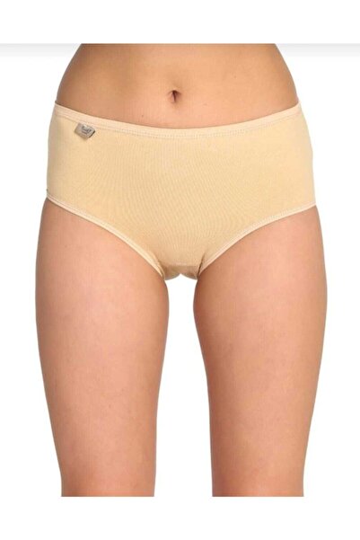 Zulu Ticaret Tutku-Women's 3-Pack Skin Color Cotton Elastane Bato Thin Elasti...