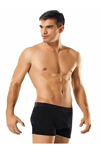 Zulu Ticaret Tutku-Men's Elastane 6 Piece Boxer Black