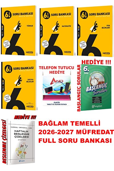 Hız Yayınları 6.SINIF 2026-2027 MÜFREDAT 4 ANA DERS SORU BANKASI SET BAĞLAM TEMELLİ GÜNCEL