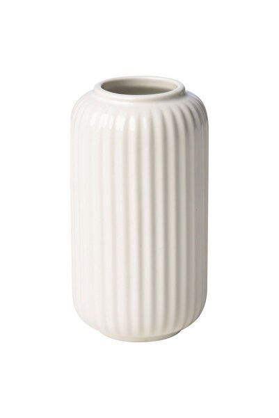 IKEA Modern Beyaz Cam Vazo 12 cm - Dekoratif Ev & Ofis