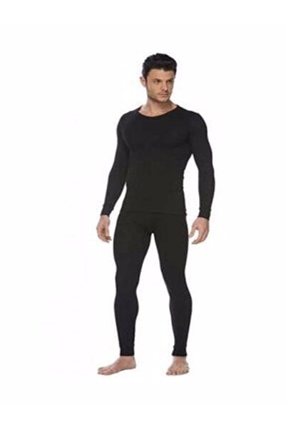 Zulu Ticaret Tutku-Men's Thermal Tights and Undershirt Two-In-One Set