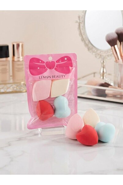 HASSANCO مجموعة إسفنجات دمج المكياج الفاخرة 4 قطع - Lemon Beauty