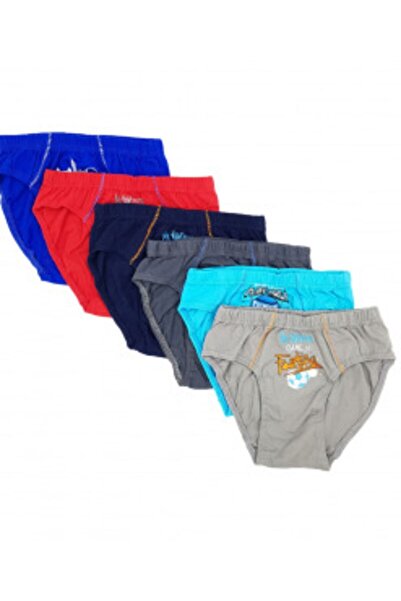 Zulu Ticaret Tutku-Erkek Çocuk Elastan Printed Kom 12 Pieces