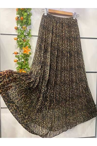 edu collection Patterned Chiffon Skirt with Lining