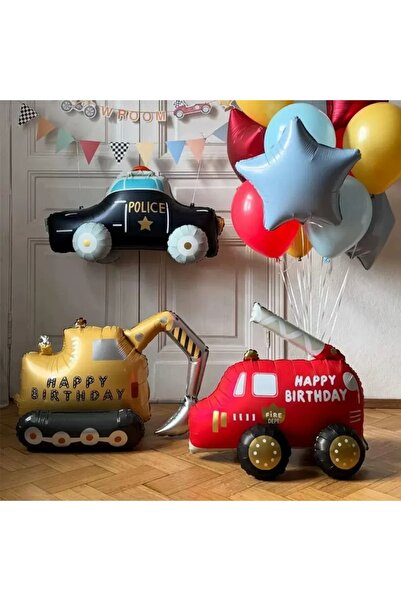 Genel Markalar Taşıt Folyo balon 3 lü arabalı balon 3 lü set