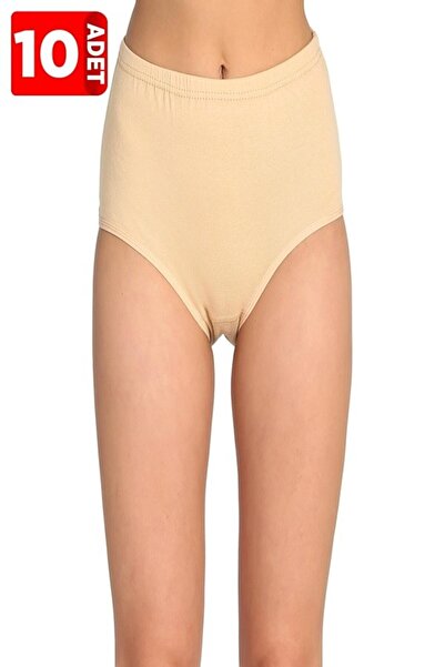 Zulu Ticaret Tutku-4 Pack 100% Cotton 100% Cotton Bato Panties Skin Color