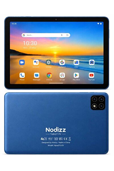 nodizz Npad10-EV 10.1 Inch Android Tablet with 12GB RAM, 512GB ROM, HD Displa...