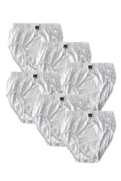 Zulu Ticaret Tutku-Boy's White Cotton Underpants 10-Pack