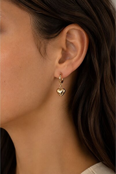 XUPING JEWELRY Heart-Shaped Earrings