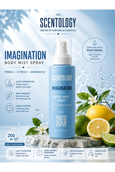 Scentology Doctor of perfums Imagination Body Mist Spray – Fresh Citrus Aroma...