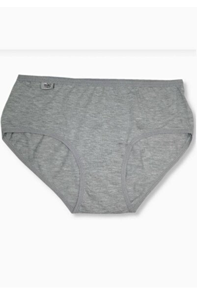 Zulu Ticaret Tutku-Women's Gray 2-Pack Lycra Bato Panties Elf568Tccm2 New Season