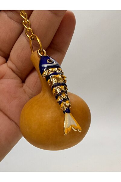 gemsartdeco سلسلة مفاتيح الحظ والثروة مع سمكة كوي القرع