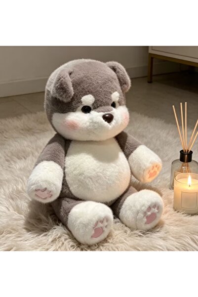 Takara Tomy Running Gray Dog Plush Toy, Cute Teddy Bear with Running Legs, Pl...