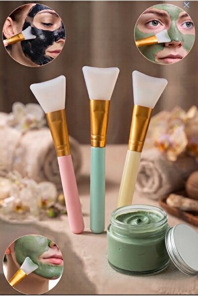 LUNARE Profesyonel Silikon Maske Uygulama Fırçası ve Spatulası