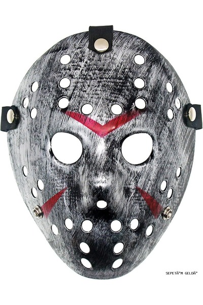 ZERO LAND Spt-Gld Jason Mask Hannibal Mask Metal Silver Color (220657) 20X25 cm