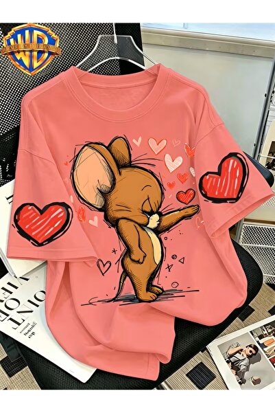 yombaa Tricou cu imprimeu Classic Character Color Line Wind Love Mouse, trico...