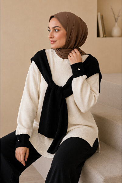 Cherry Butik Shoulder Sweater, Accessory Tunic & Trousers, Two-Piece Knitwear...